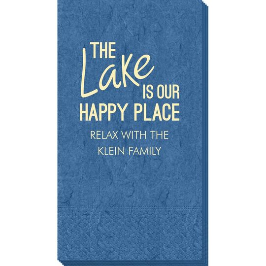 The Lake is Our Happy Place Bali Guest Towels